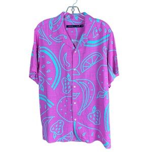Edgar + Ash short-sleeve button-up shirt pink men’s